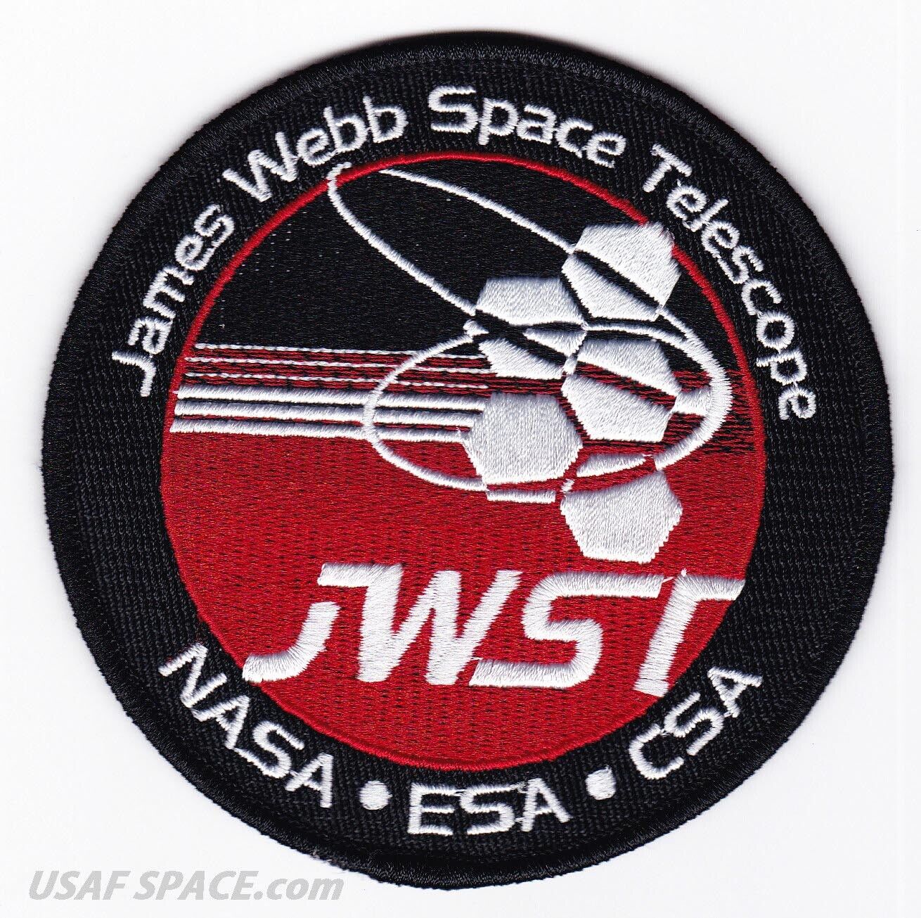 Authentic JAMES WEBB SPACE TELESCOPE -JWST- Ariane 5 -NASA ESA CSA Mission PATCH