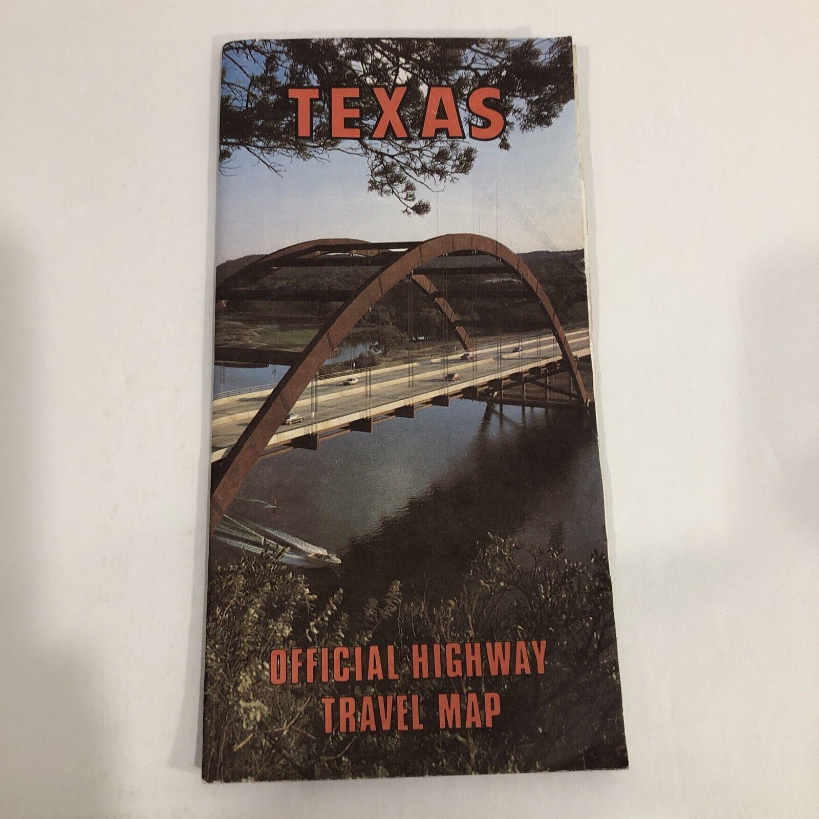 Road Map, Texas Official Highway Travel Map 1986 Sesquicentennial 1836 - USED