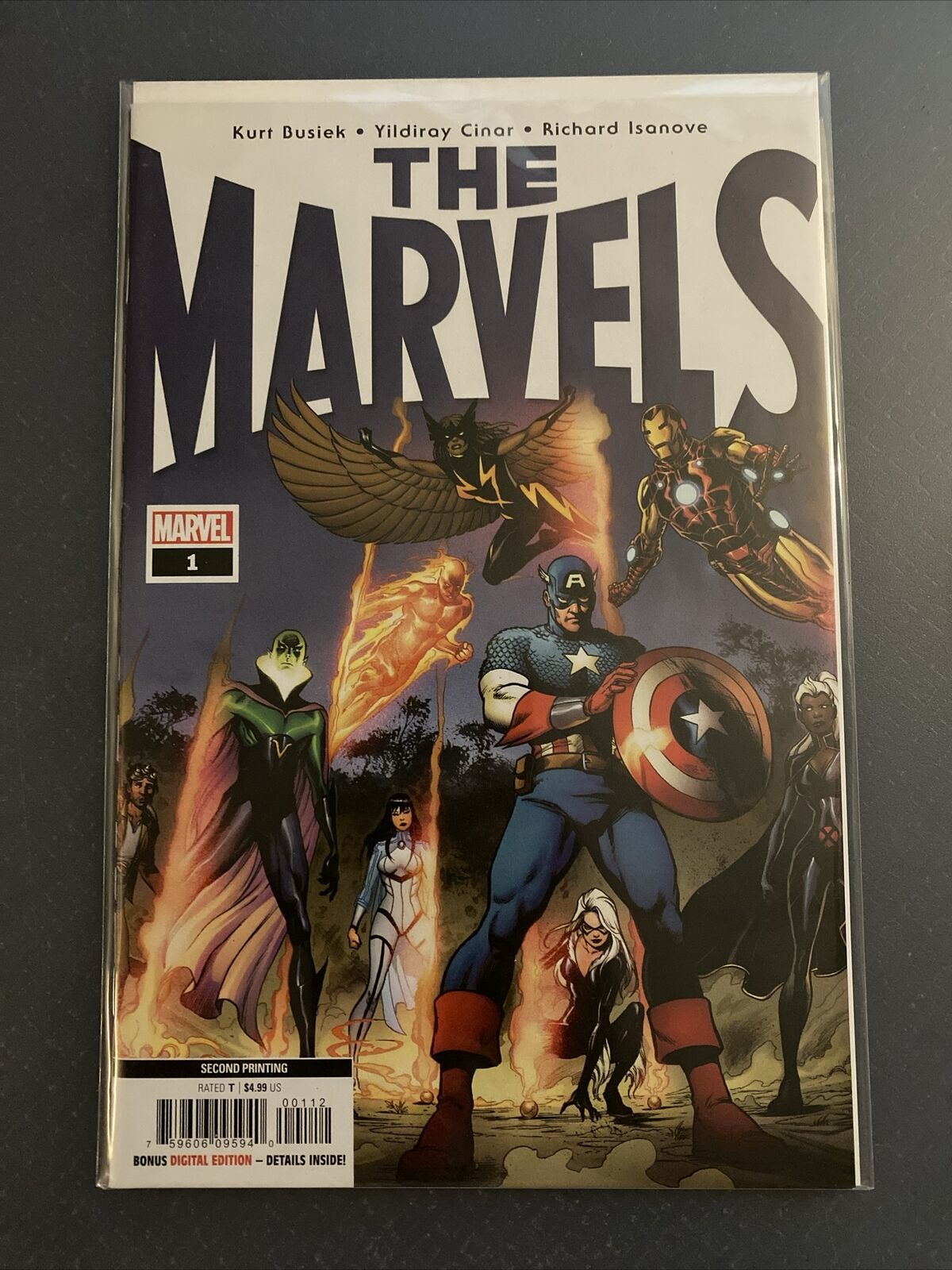 The Marvels #1 2021 Second Printing Variant Marvel Comic Book