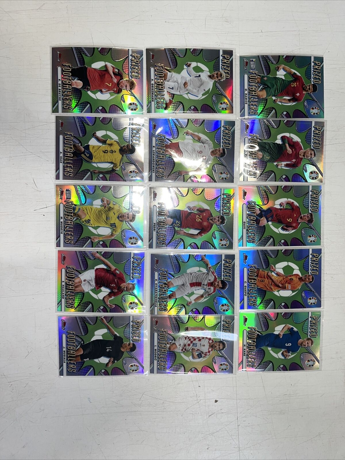 2023 TOPPS FINEST ROAD TO UEFA EURO 2024 Full Set Prize