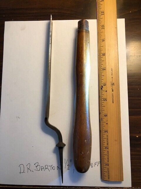 Vintage D.R. Barton, Chisel or Lathe Tool, Woodworking, 1 1/2\