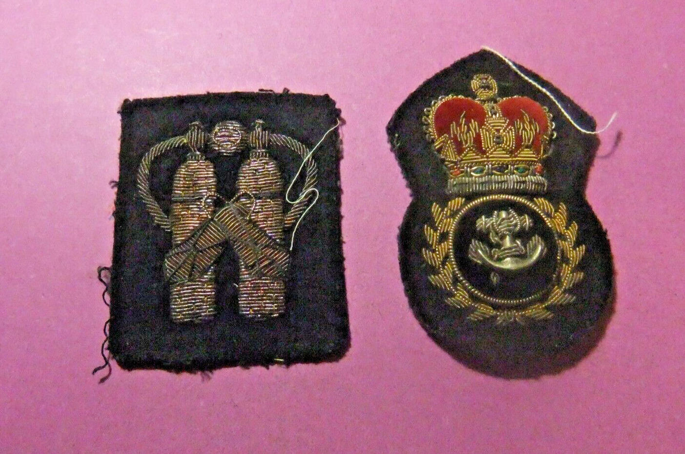 Canada Military Blazer Crest Badges, CANADA NAVY - Worn