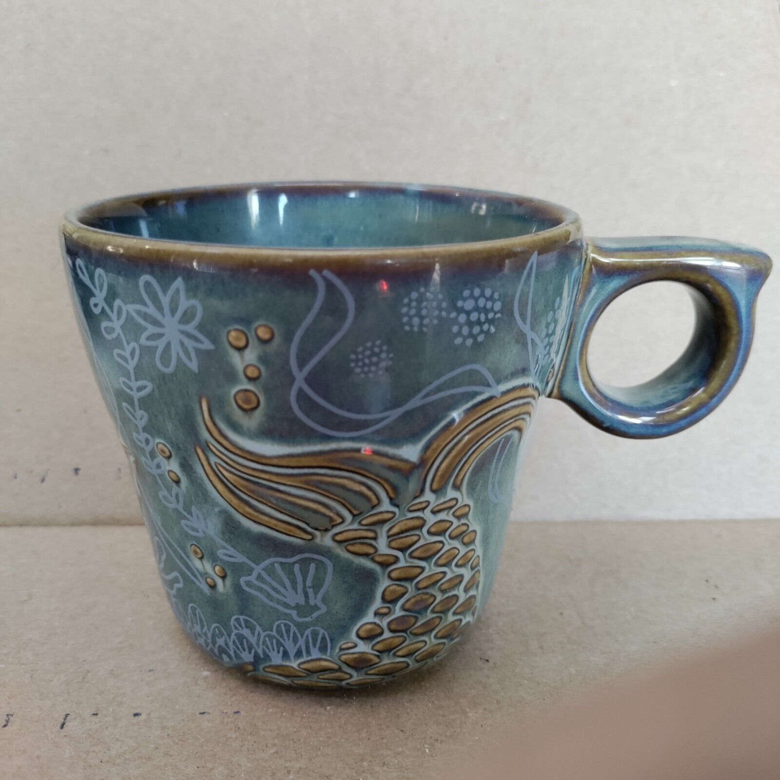 Starbucks Mug Mermaid Tail 2014 Anniversary Collection Coffee Mug
