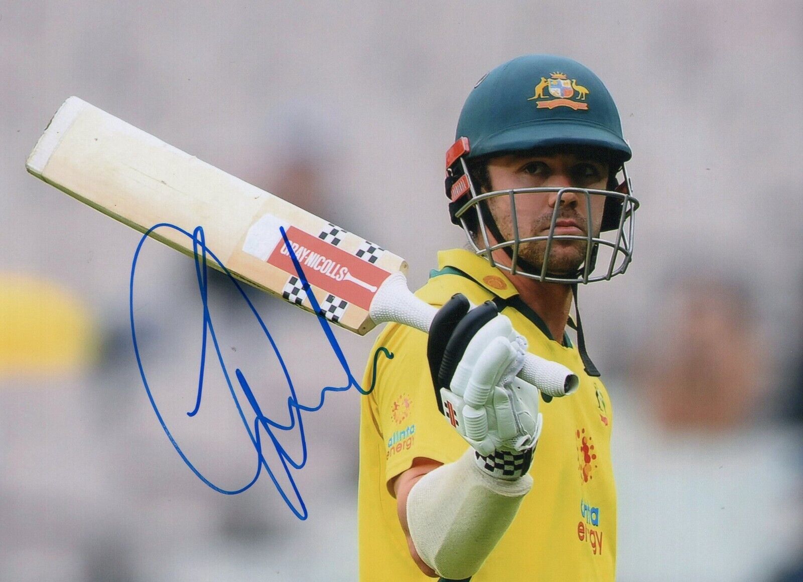Original Autographed Photo of Australian Cricketer Travis Head