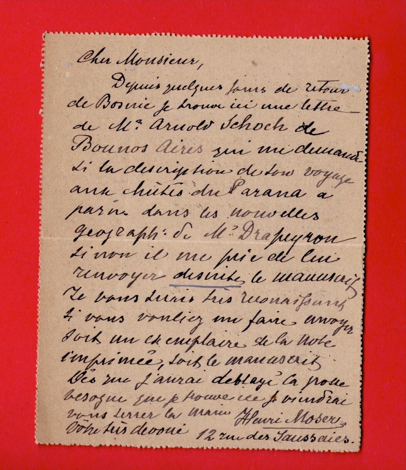 CZ11-L.A.S-HENRI MOSER-DIPLOMAT-WRITER-1894
