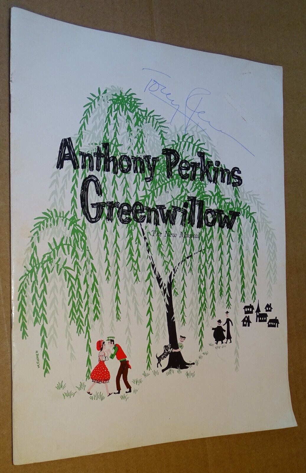 Anthony Perkins Autographed Greenwillow Program circa 1960