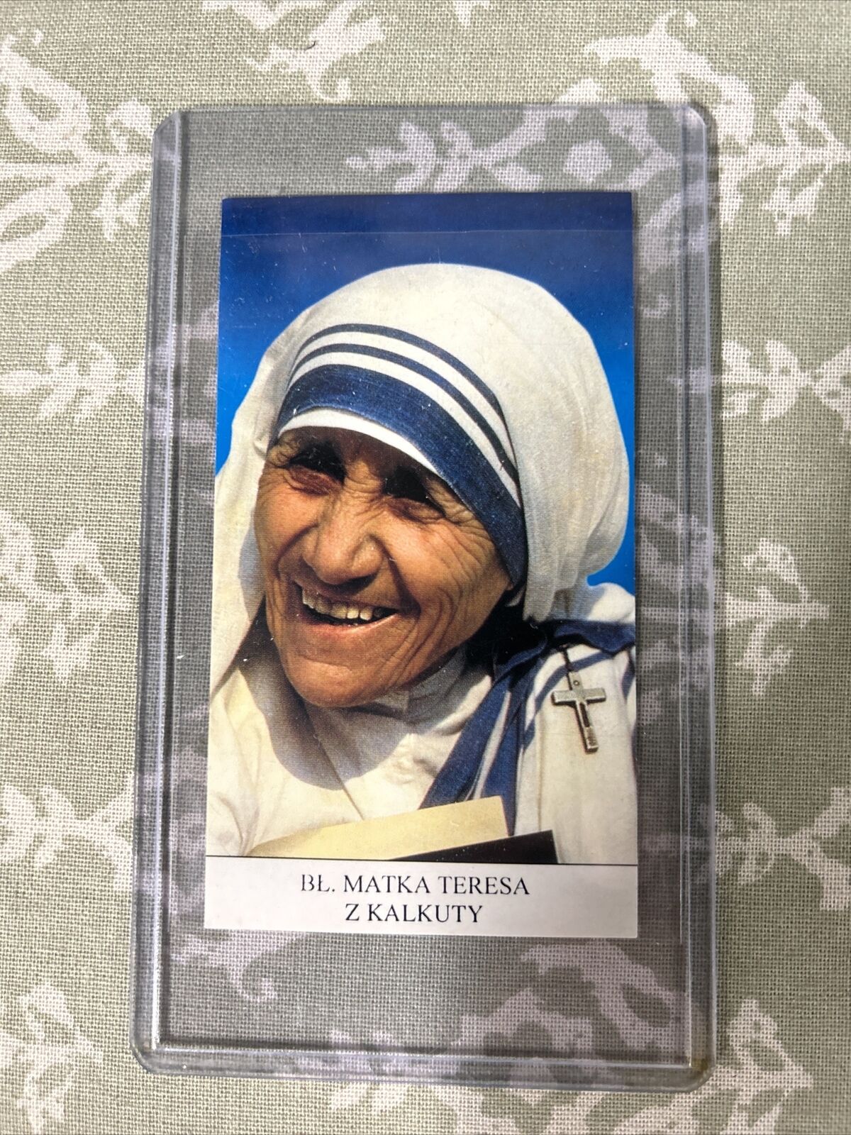 Rare Saint St. Mother Teresa Of Calcutta Holy Card Approximately 2”x4”