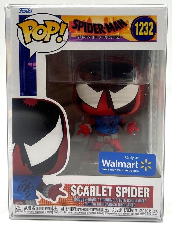 Funko Pop Spider-Man ATSV Scarlet Spider #1232 Walmart Exclusive with Protector