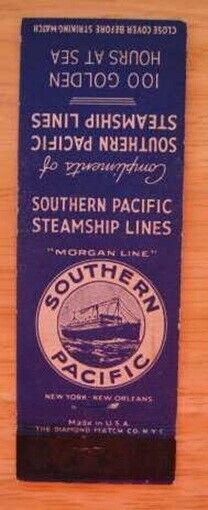 MORGAN LINE (Southern Pacific) Original Book of Matches