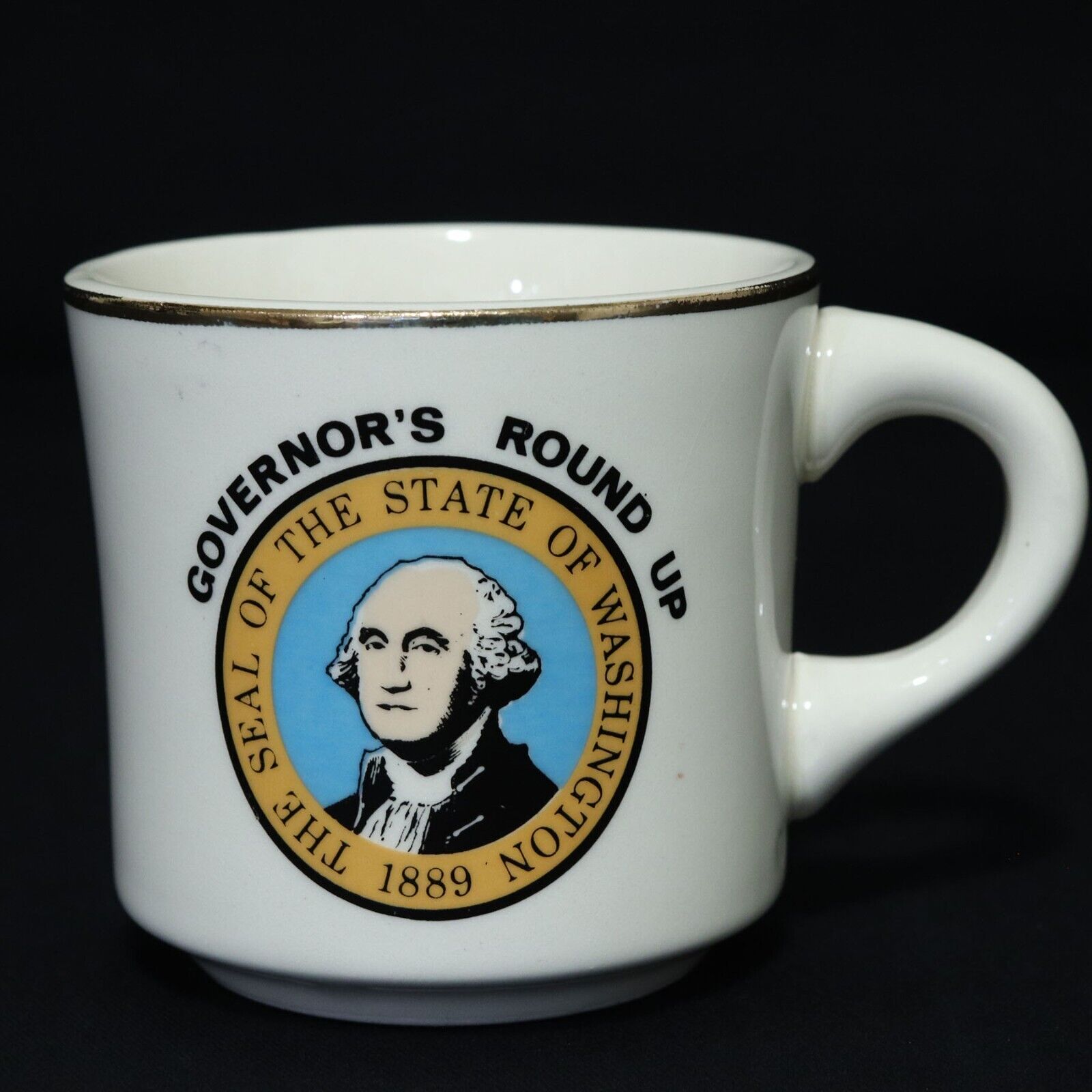 Boy Scouts VTG BSA Mug Governor\'s Round Up Seal of the State of Washington Cup