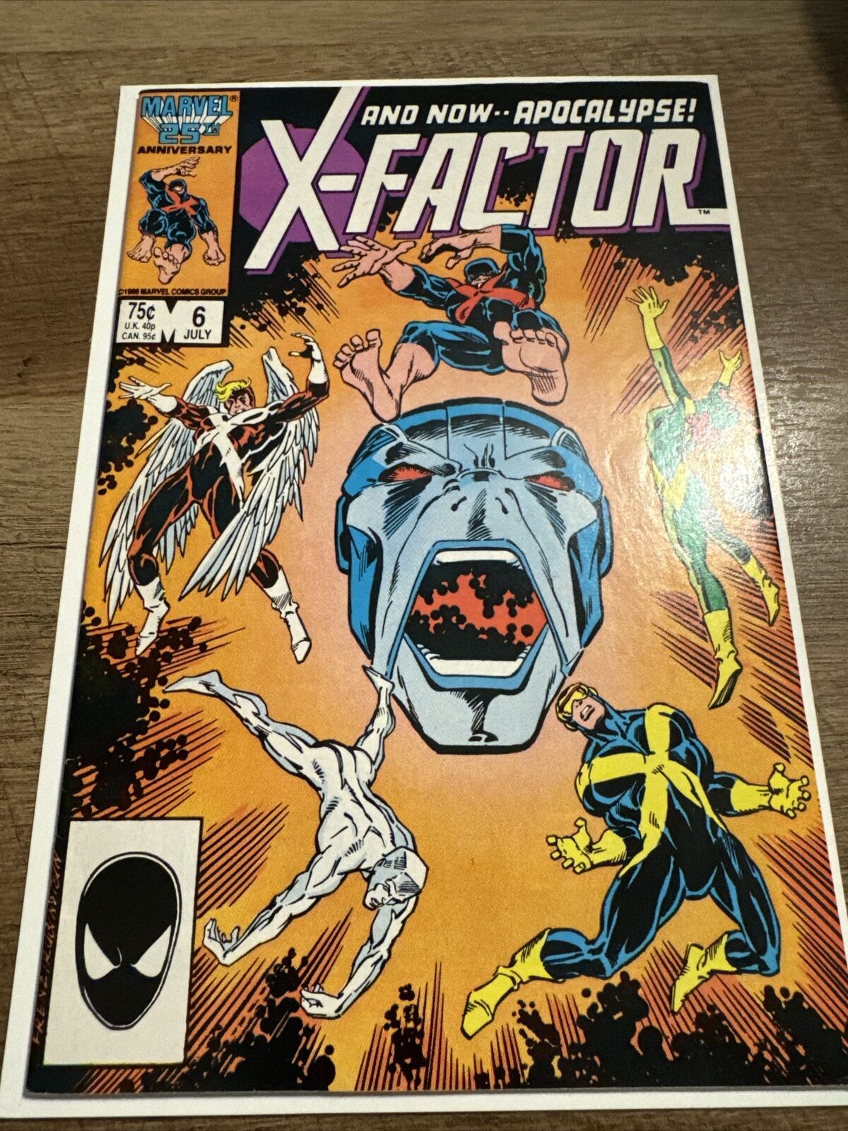 X-Factor #6 1st Appearance Apocalypse 1986 NM- 9.2 Not CGC raw
