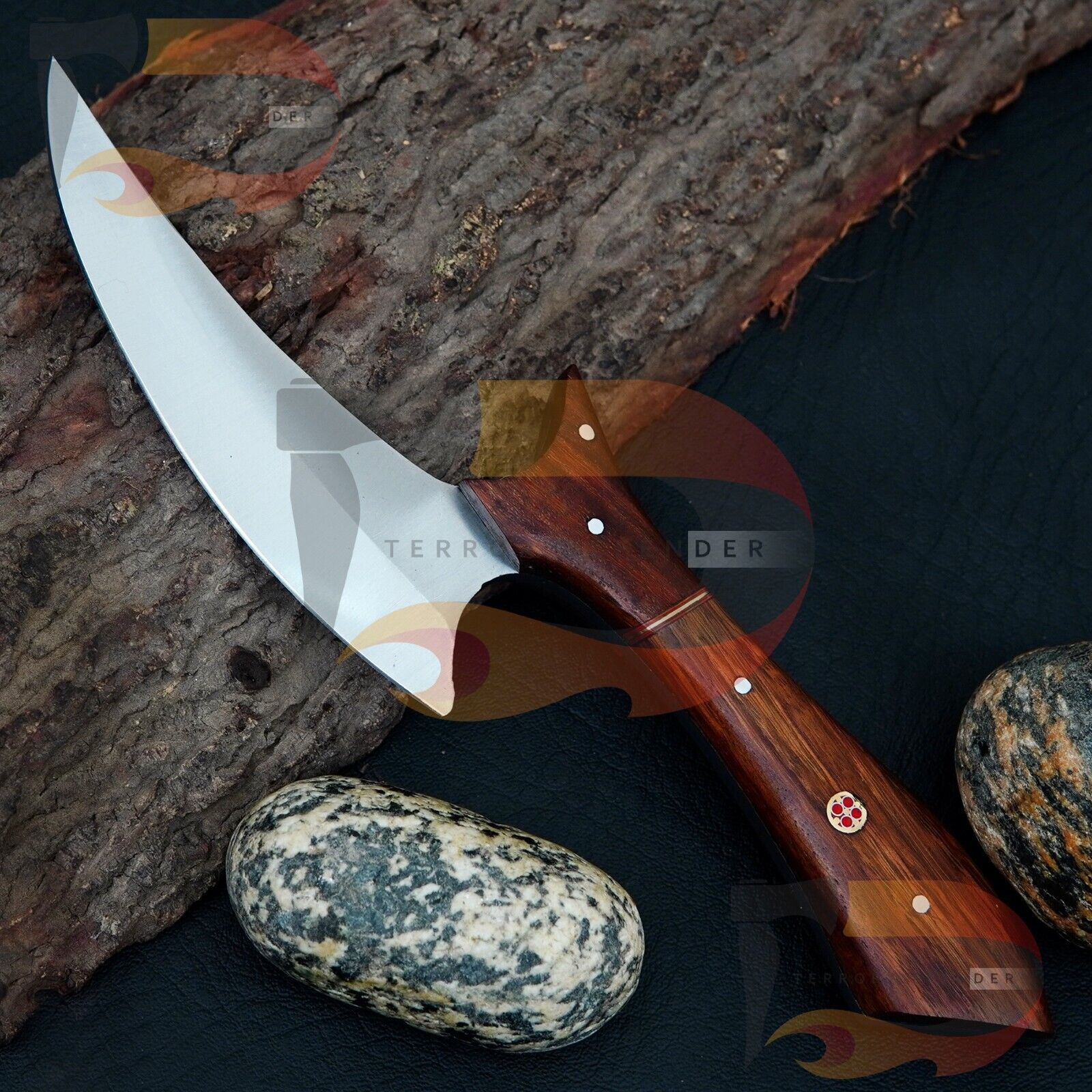 Unique Handmade High-Quality Stainless steel Collectible Alloy Rosewood knife