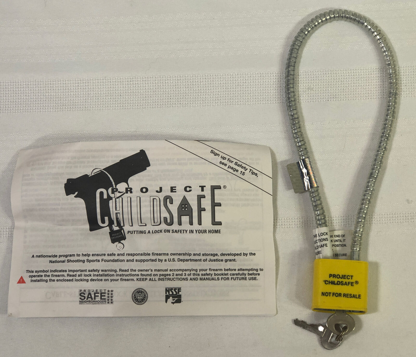 Project Child Safe Lock with Key Hand Gun Lock