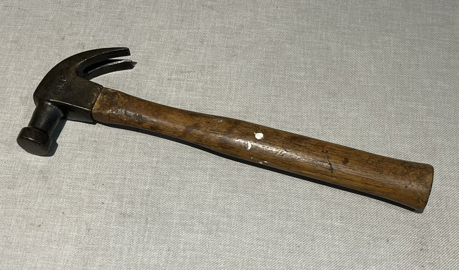 Vintage Dunlap 20 oz (?) Claw Hammer with Wood Handle - Estate Find