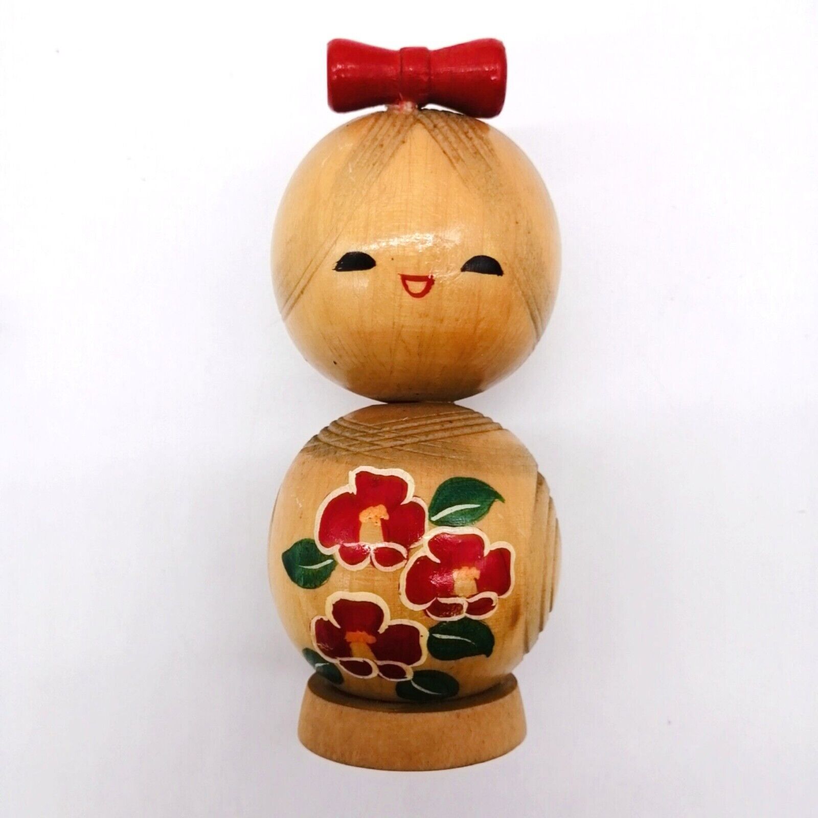 13cm Japanese Creative KOKESHI Doll Vintage SOSAKU Hand Painted Interior KOB123