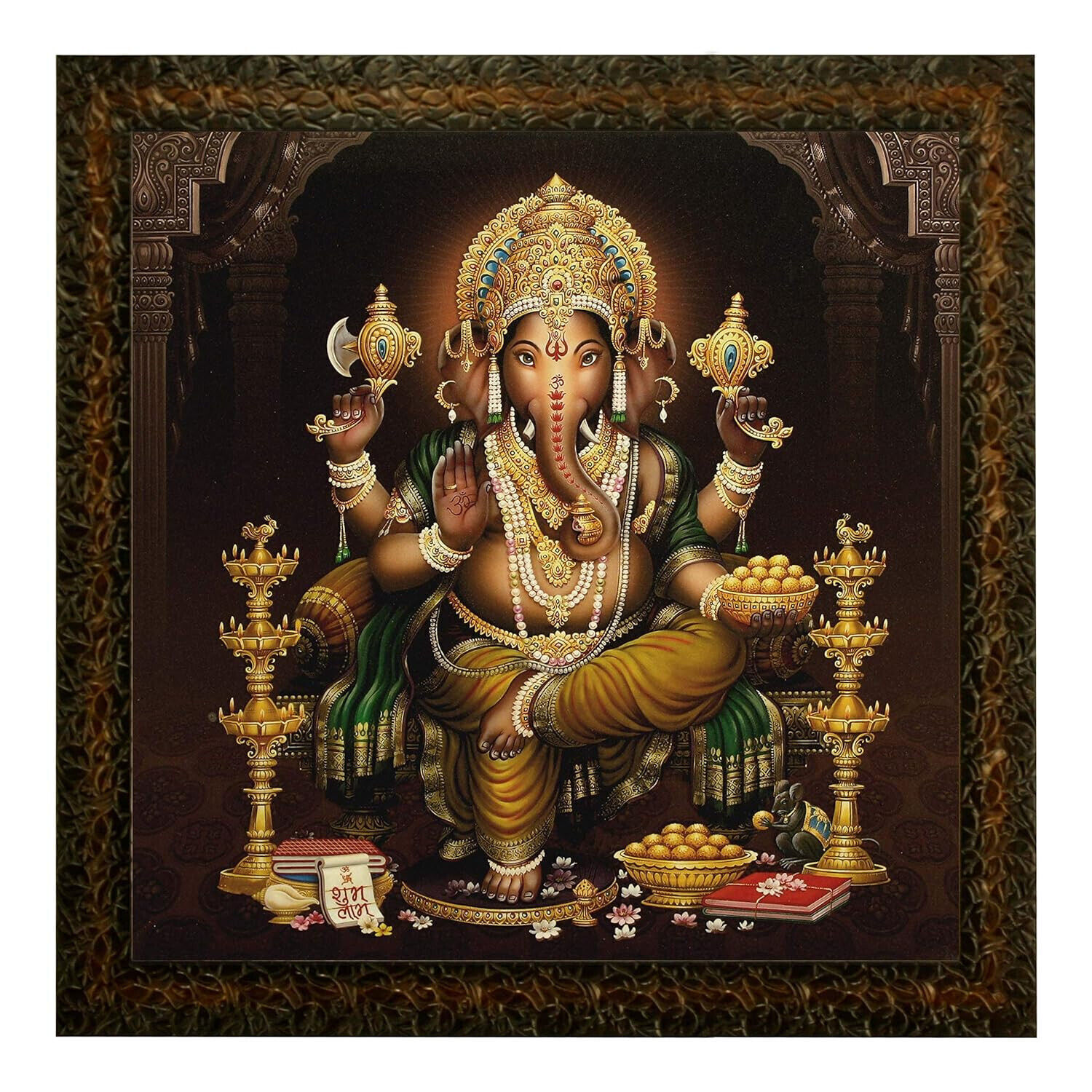 @Indian Traditional Beautiful Lord Ganesha Paintings For wall Hanging