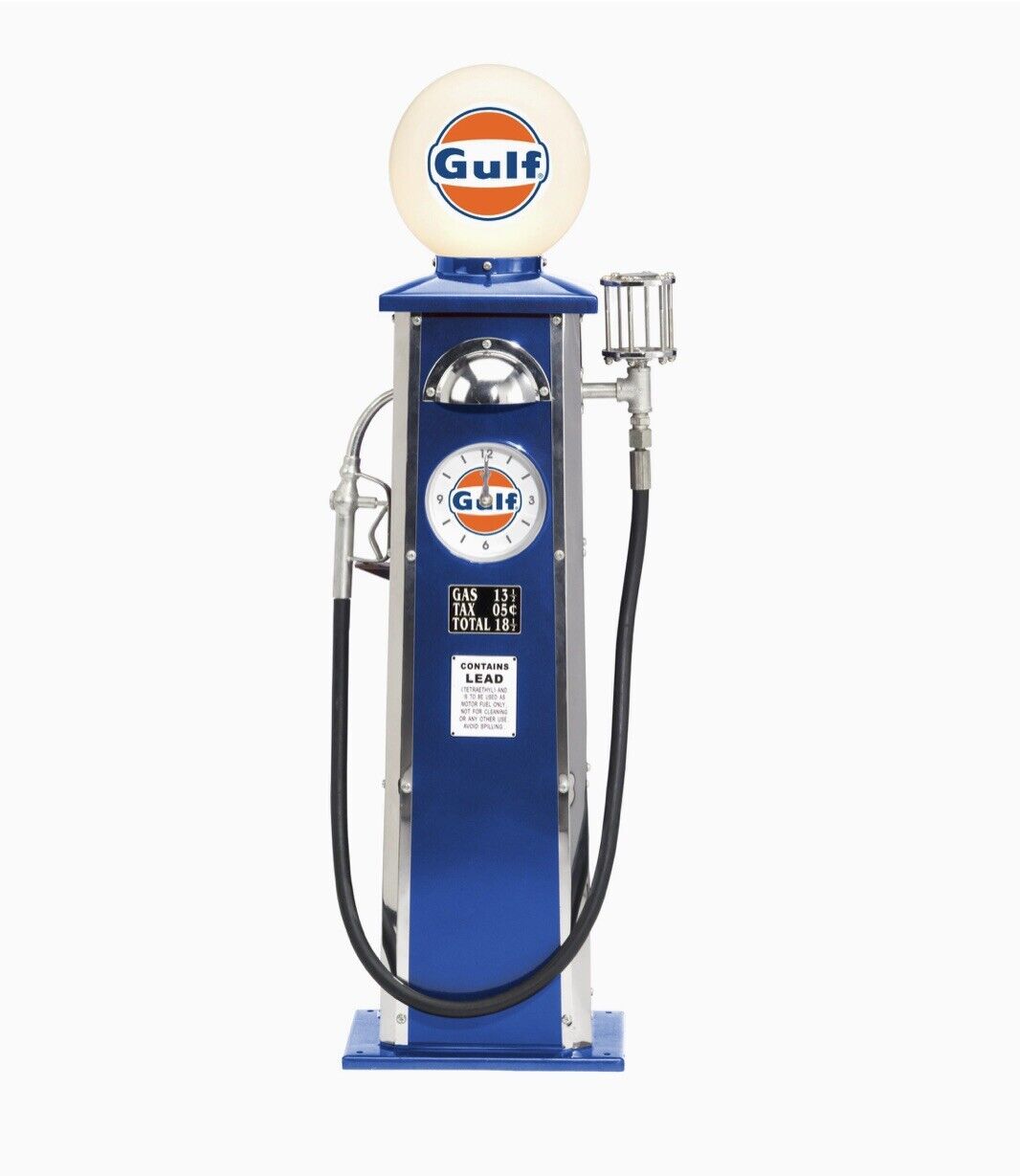 Gulf Oil Old-Time Gas Pump, 40in.H 
