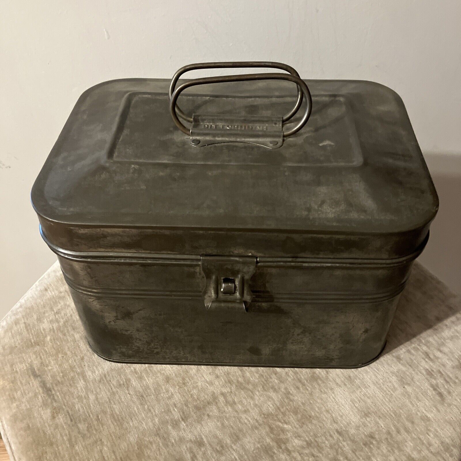 Pittsburgh Railroad Workers Metal Lunch Box with Tray And Thermos Antique Rail
