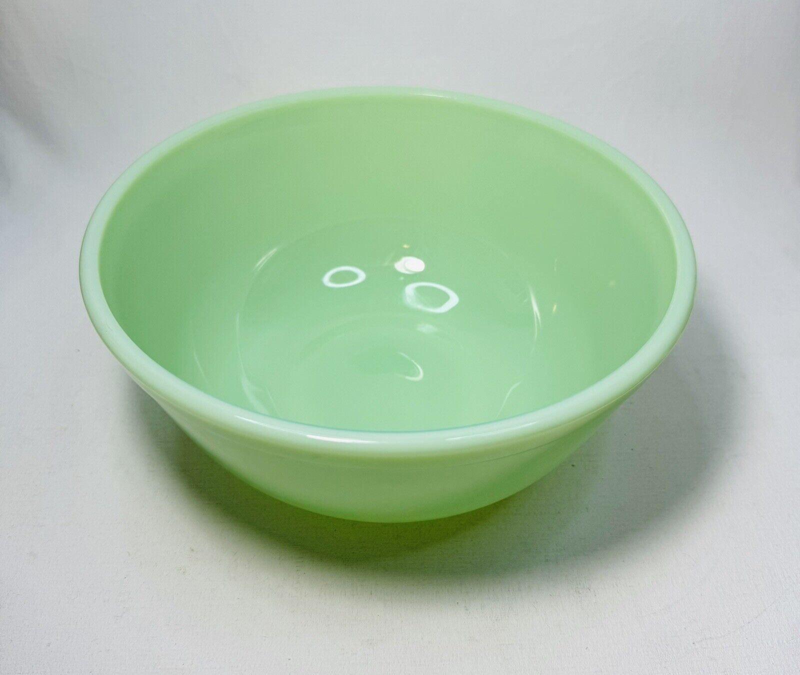 Vintage Mosser Jadeite Glass Mixing Bowl 9” Perfect Condition