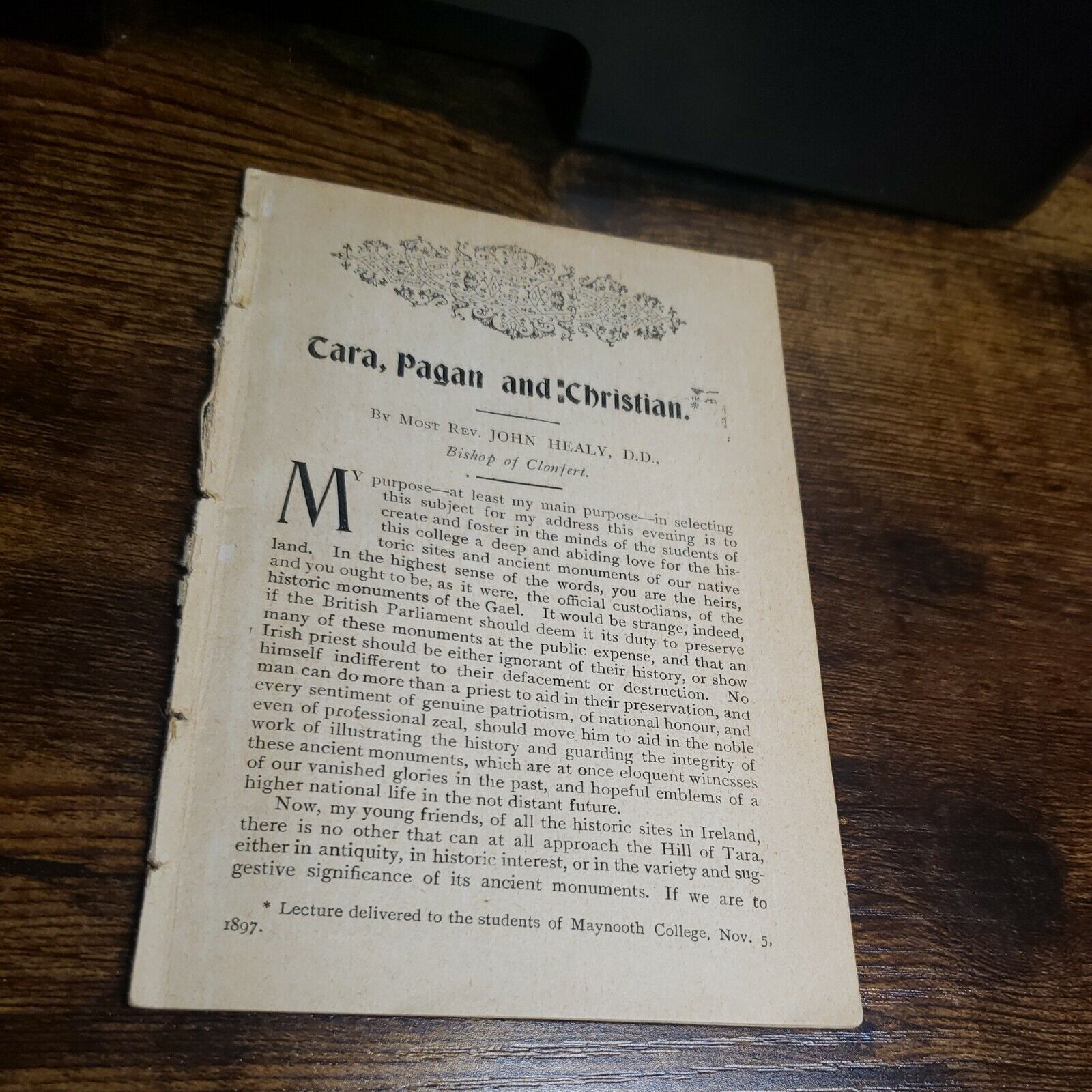 1897 Antique Booklet Ephemera: Tara, Pagan, And Christian