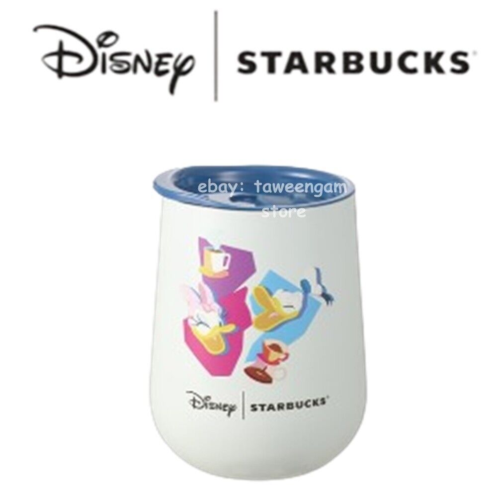 Starbucks Tumbler Disney Donald & Daisy Stainless Steel Gift Cute Limited 12 oz.