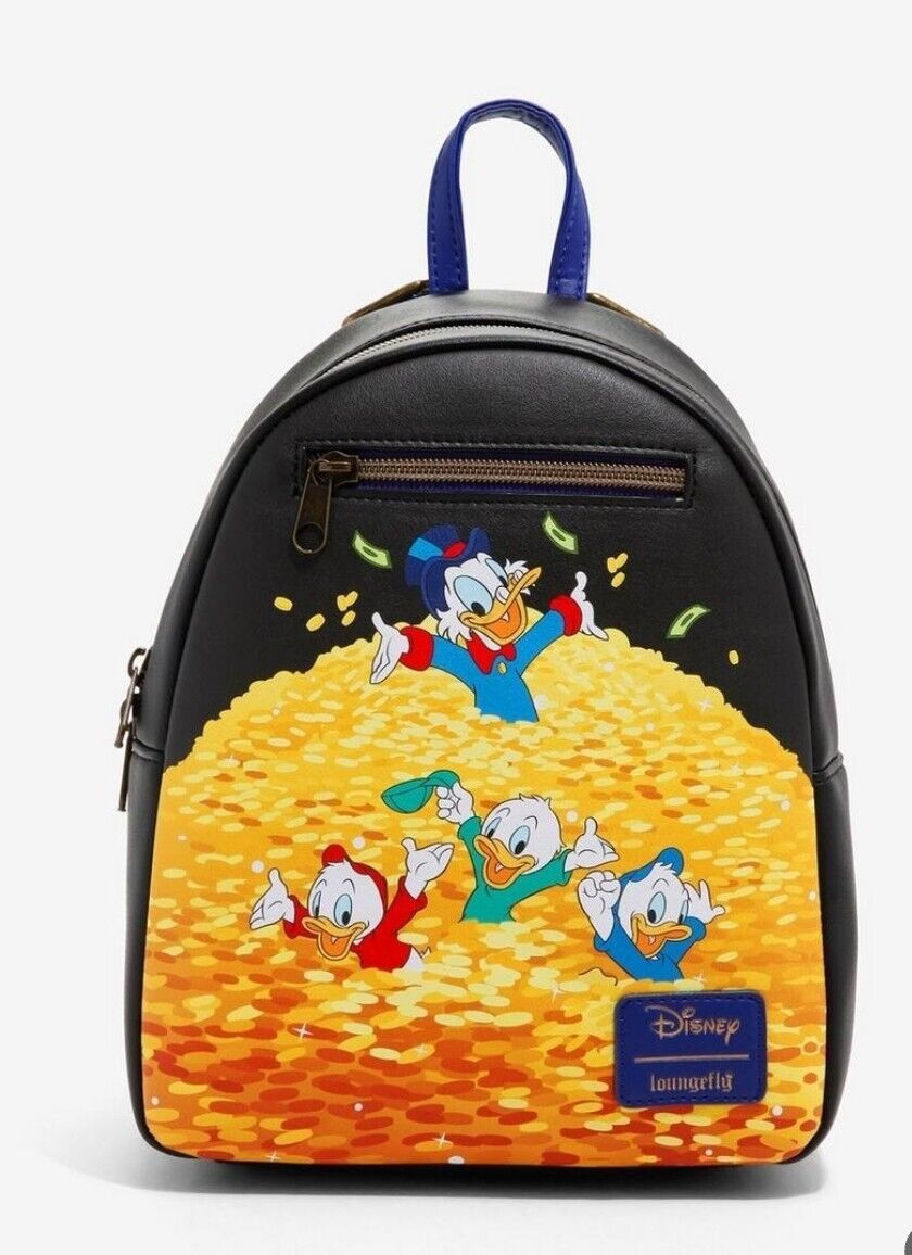 Loungefly DISNEY Ducktales Scrooge,Huey,Dewey and Louie Backpack Bag