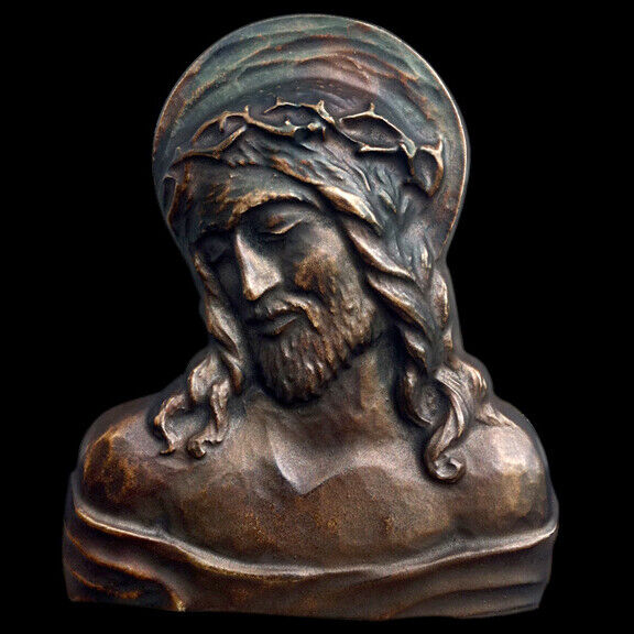 Jesus Christ Wall sculpture plaque in Bronze Finish