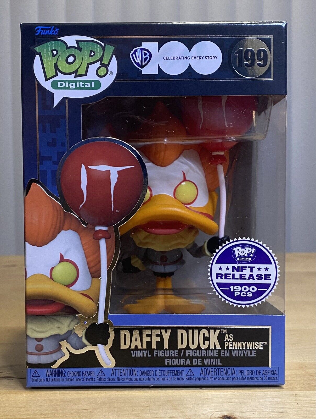 Funko Pop Digital WB 100th Daffy Duck As Pennywise Royalty LE 1900