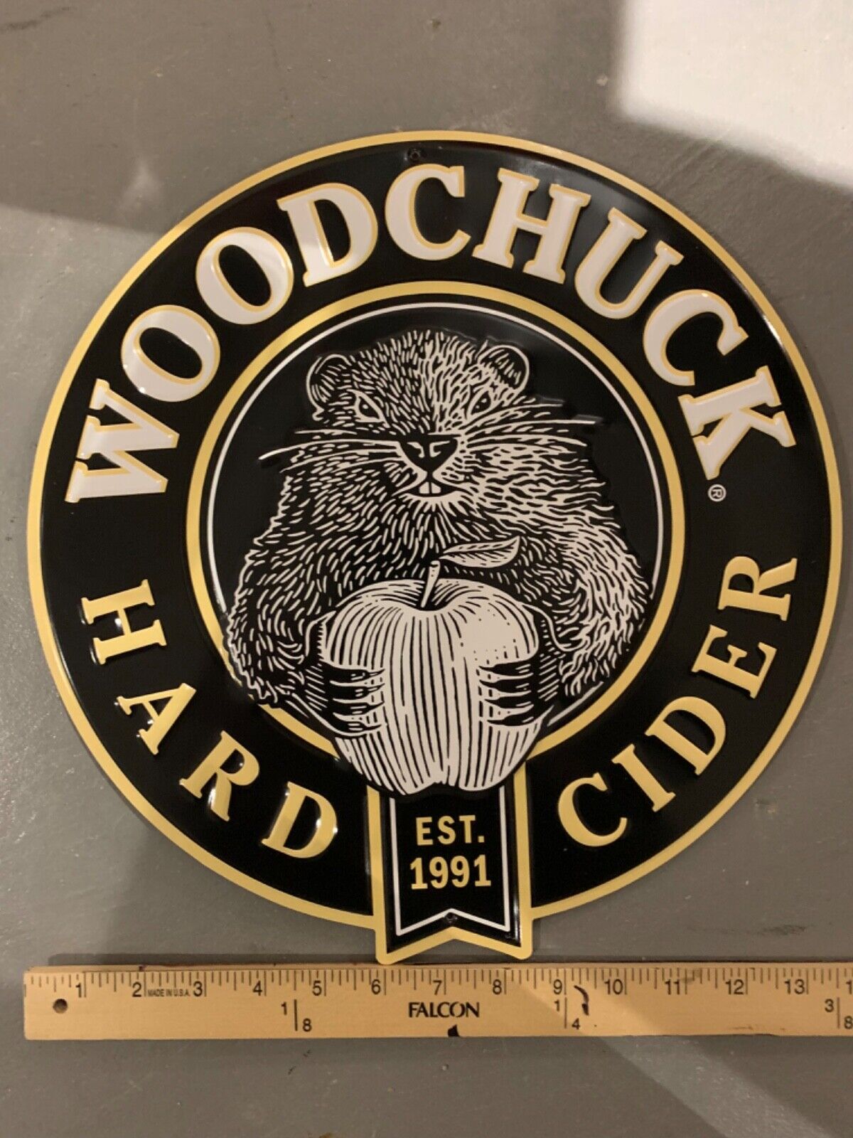 Woodchuck Cider Tin Tacker Sign NEW Not Neon LED Or Tap Knob