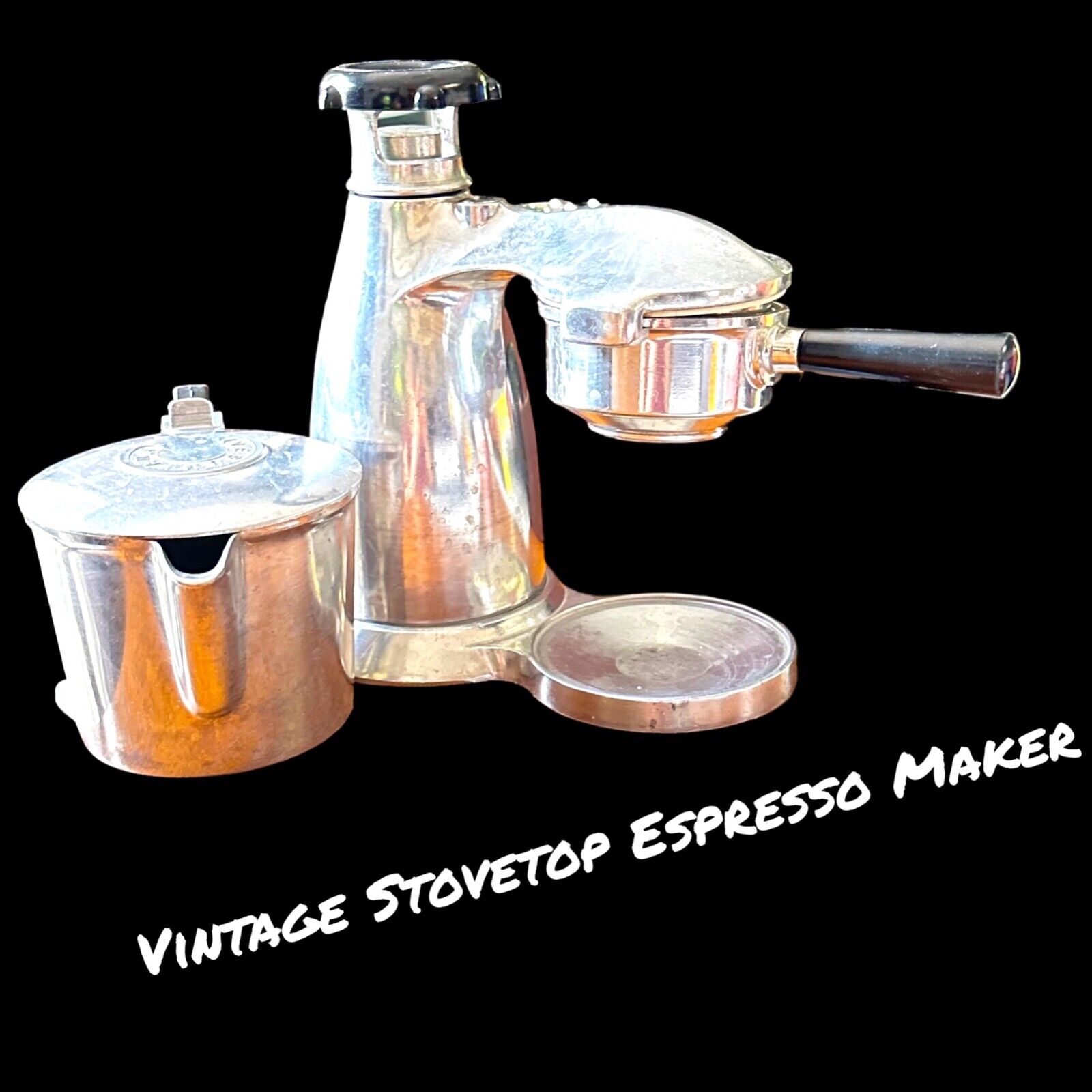 Vintage Vesubiana Caffe Espresso Stovetop Coffee Maker Machine oferta 