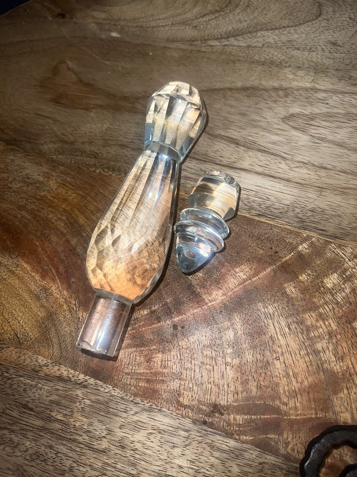 Vintage Clear Glass Bottle Stoppers 