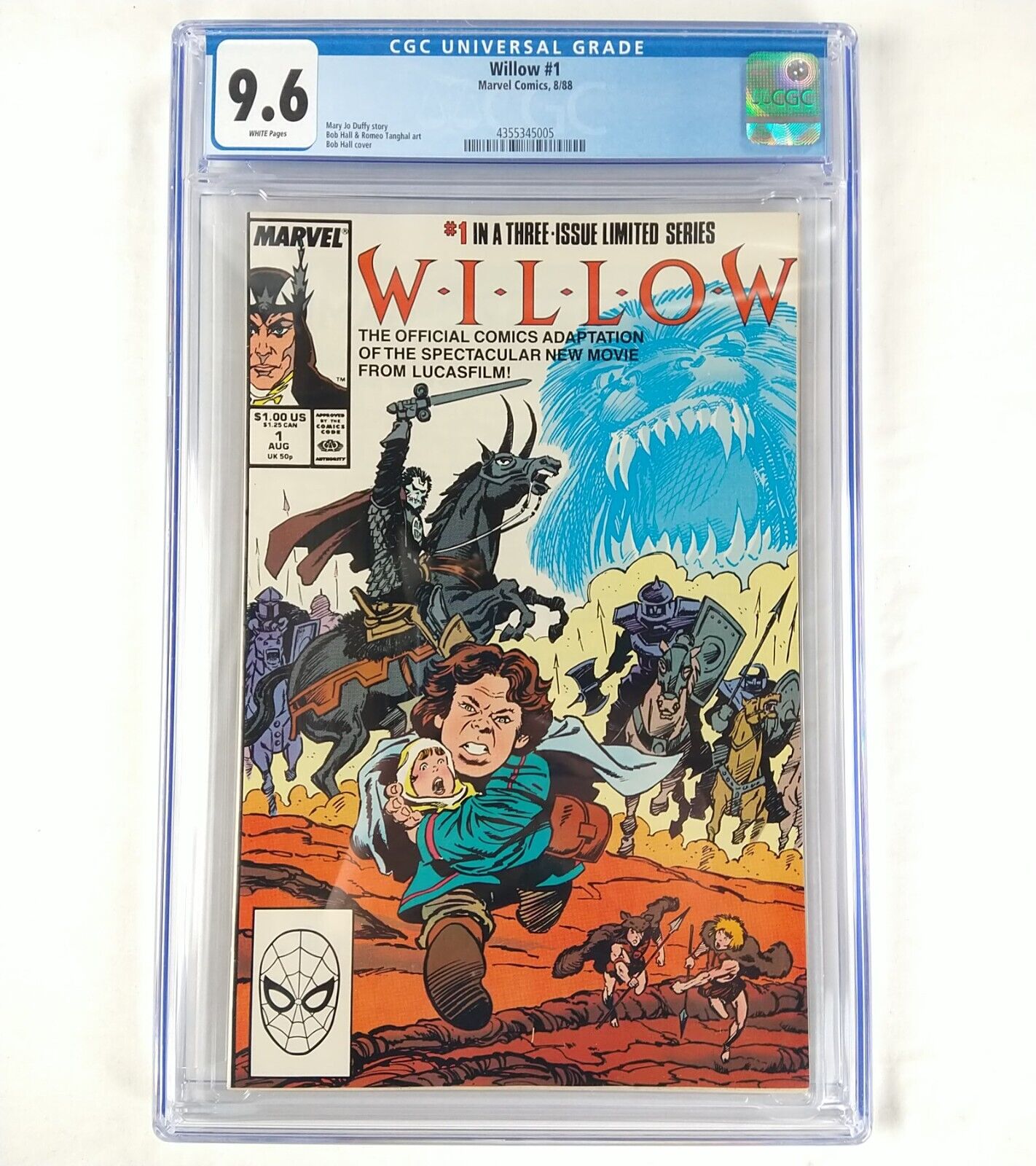 Willow #1 CGC 9.6 WHITE NM+ (1988 Marvel) Key Comic Movie Adaptation Madmartigan