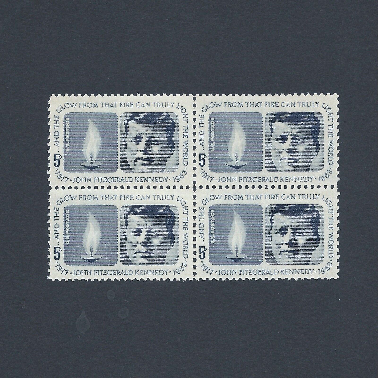 John F. Kennedy 35th President Vintage Mint Set of 4 Stamps 60 Years Old