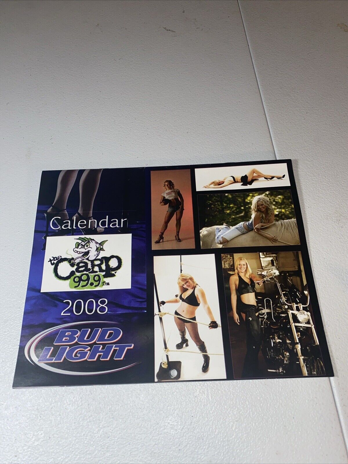 2008 Budweiser Bud Light Calendar Hot Girl Model Eau Claire Wisconsin Carp 99.9