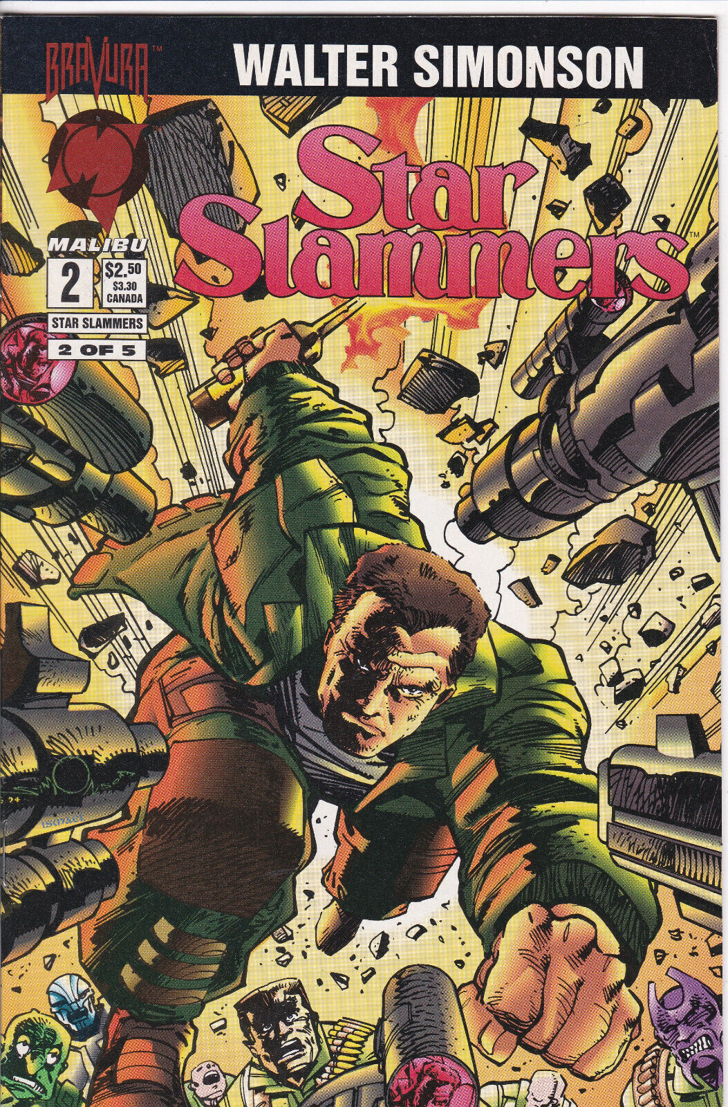 Star Slammers #2, Vol. 1 (1994) Malibu Comics,Walter Simonson