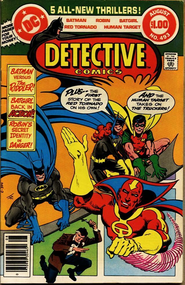Detective Comics #493-1980 fn 6.0 Batgirl Giant Size Batman Robin Jim Aparo