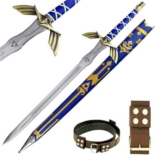 Legend of Zelda Full Tang Skyward Master Sword Unsharpened with Belt