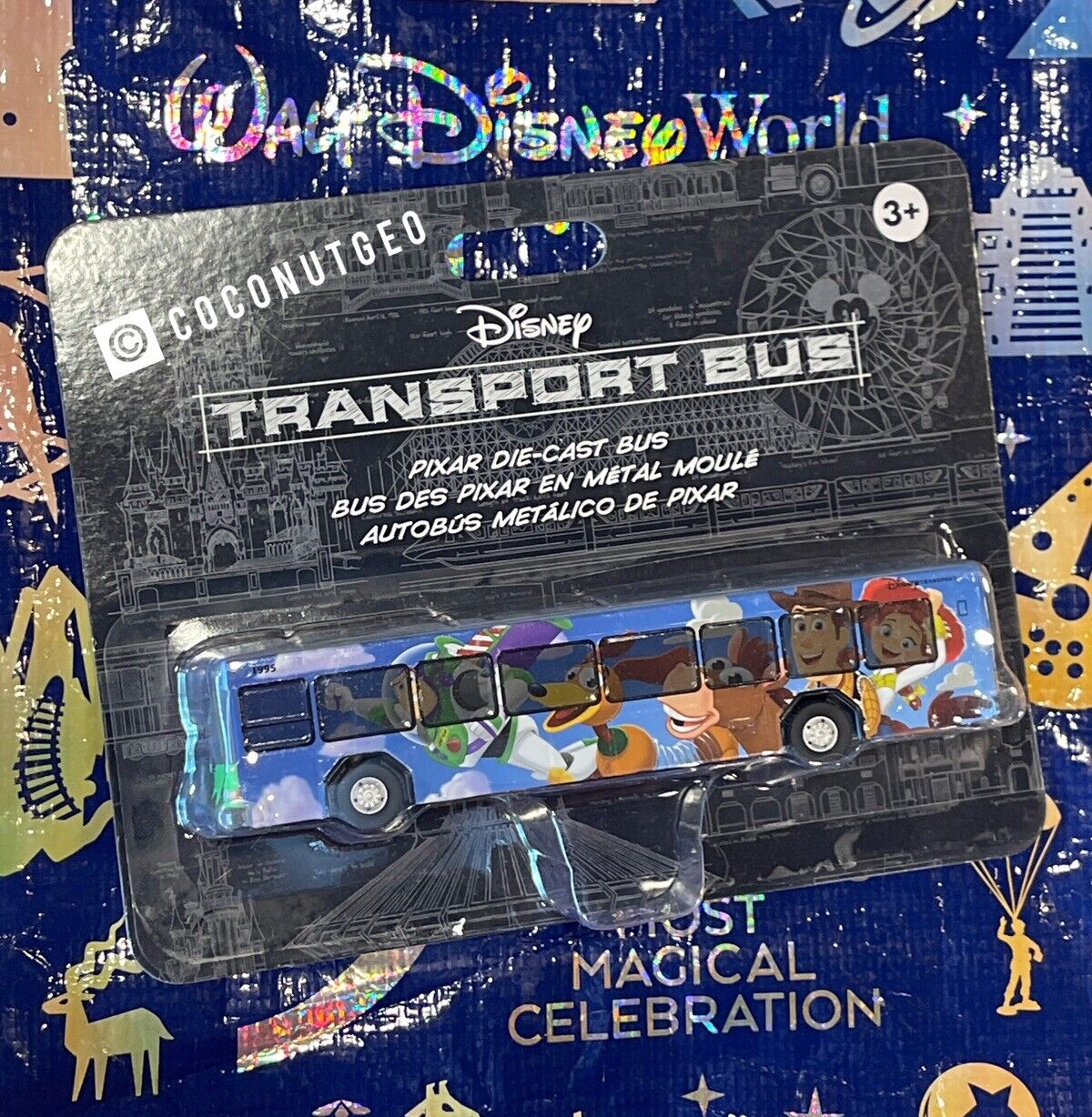 2024 Disney Parks Diecast Bus Transport Toy Story Toy Storyland New