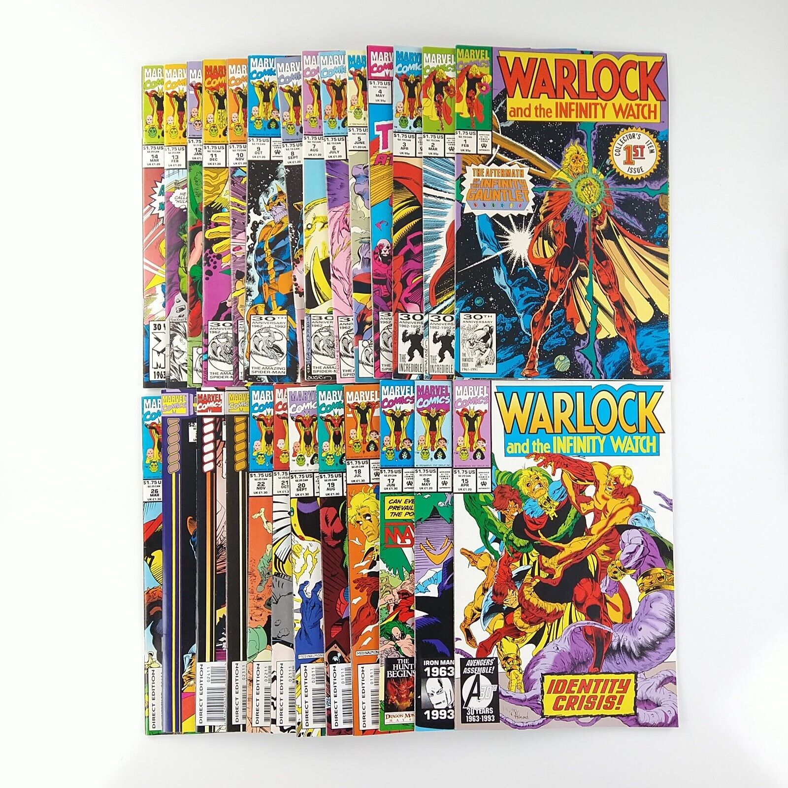Warlock And The Infinity Watch #1-26 Run Lot VF/NM 1 2 3 4 5 6 7 8 1992 Marvel