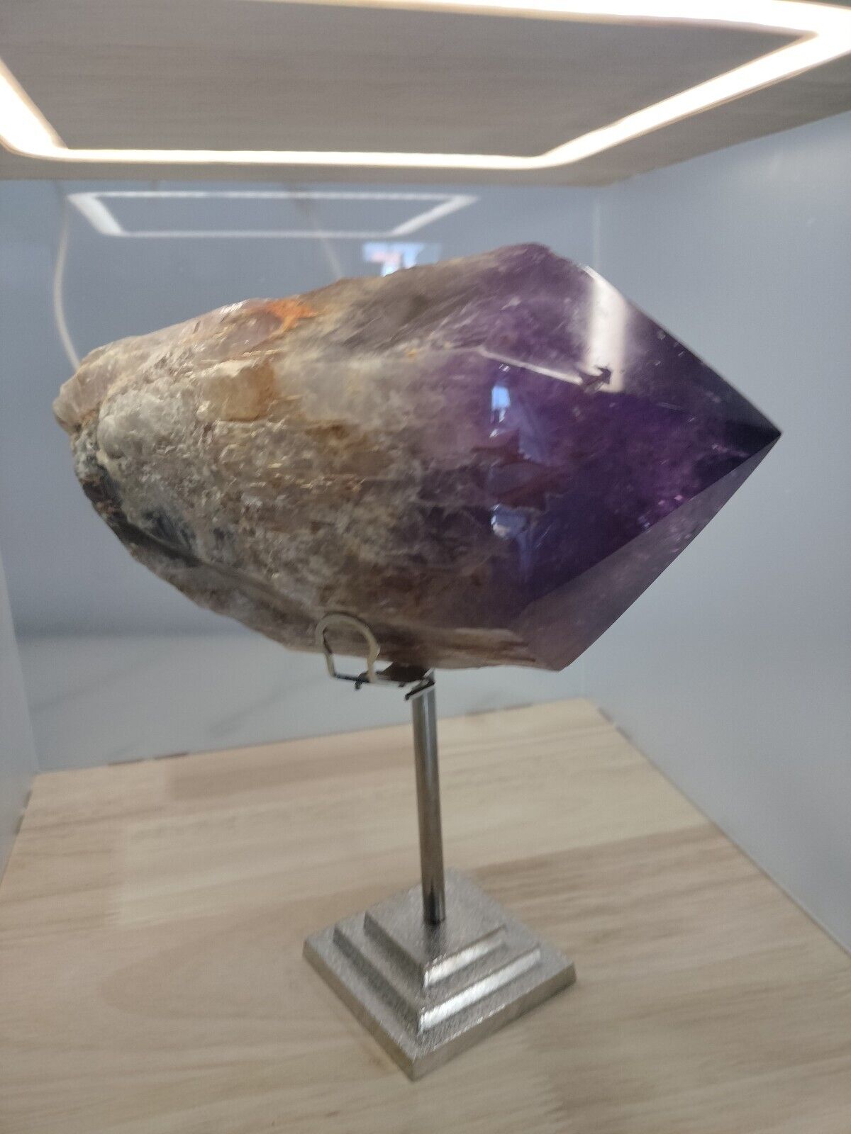 7.27 Lb Large Natural Amethyst Quartz Crystal Point Rough Specimen Healing