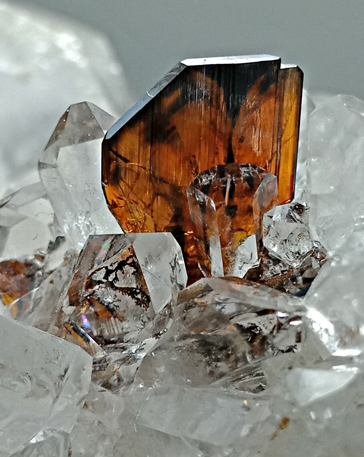315 CT Unique Brookite Crystals on Quartz Crystals Cluster @ Baluchistan PK