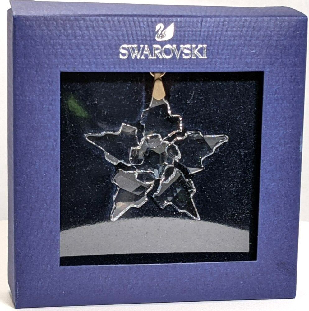 Swarovski 2021 Small Snowflake Christmas ORNAMENT Clear 5574358 Genuine MiB