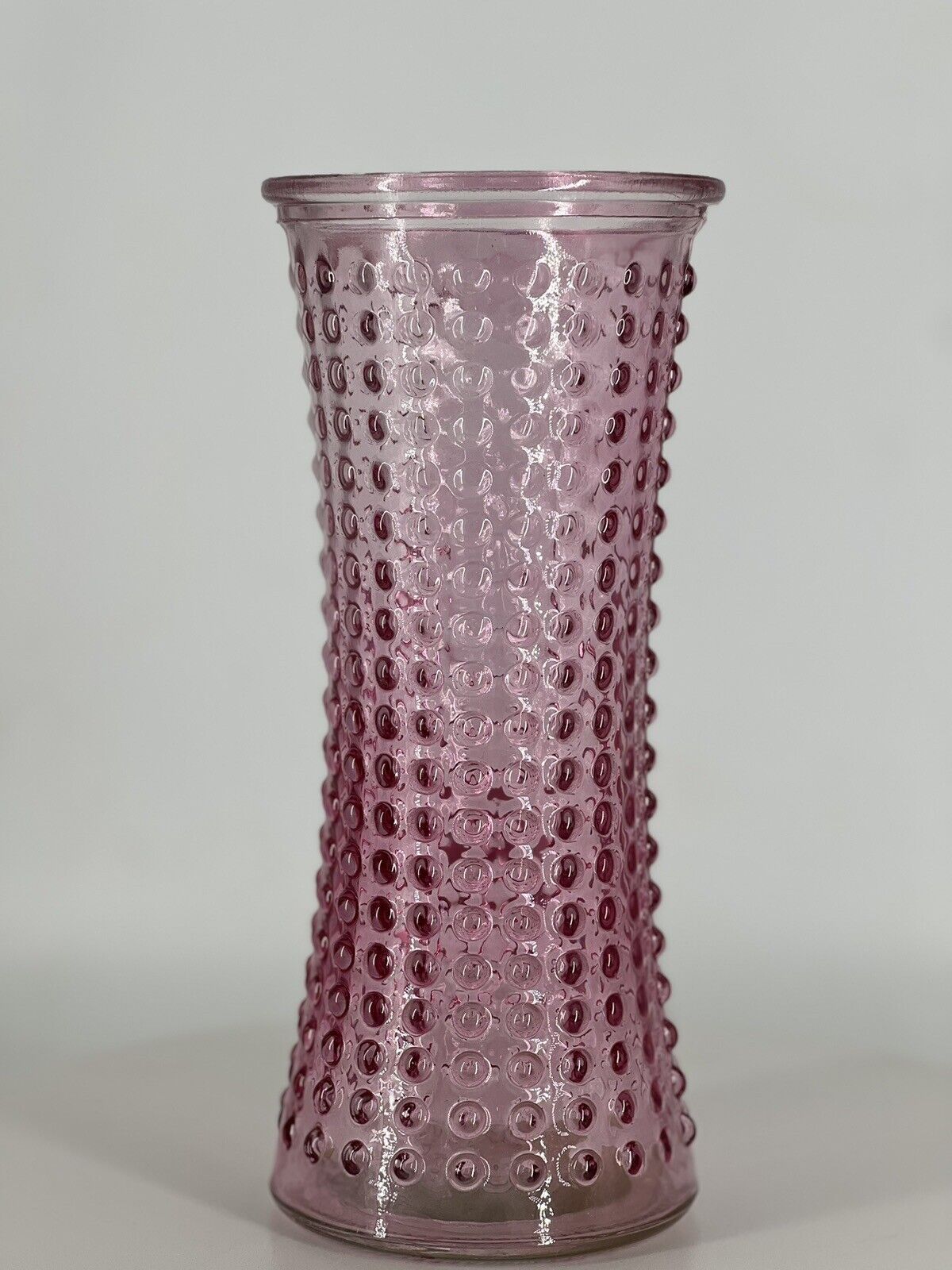 Fenton Hobnail Pink Milk Glass Vase Flower Vase Vintage