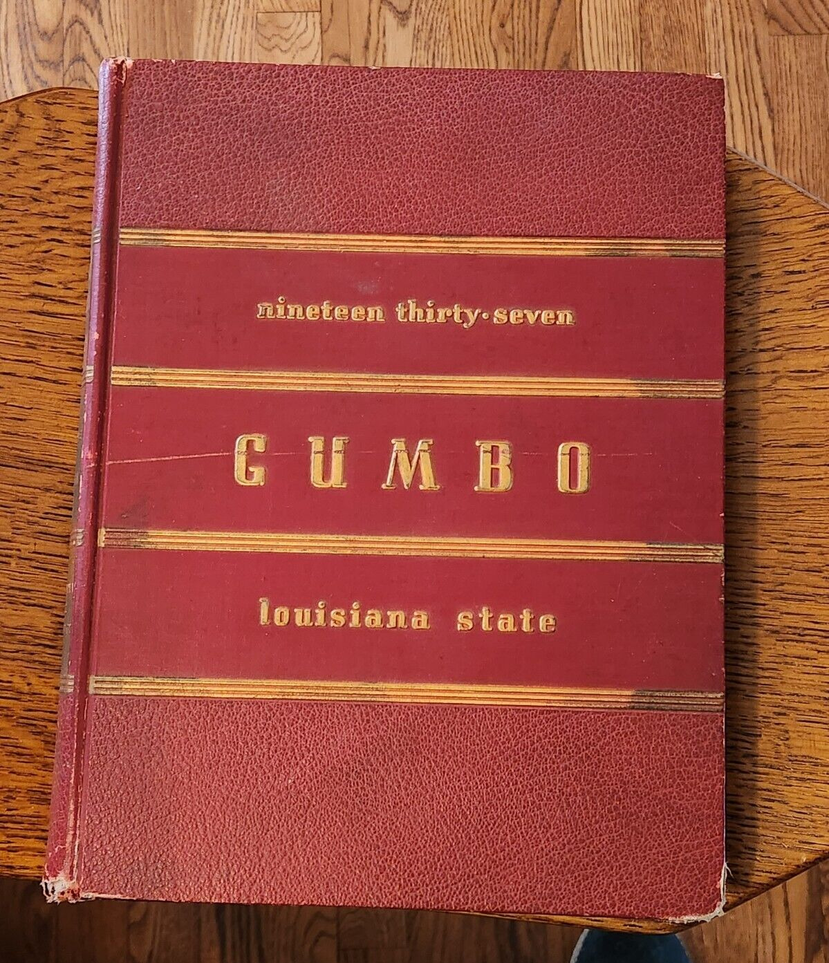 1937 Louisiana State University Yearbook GUMBO Glenn Hardin Olympic Champion
