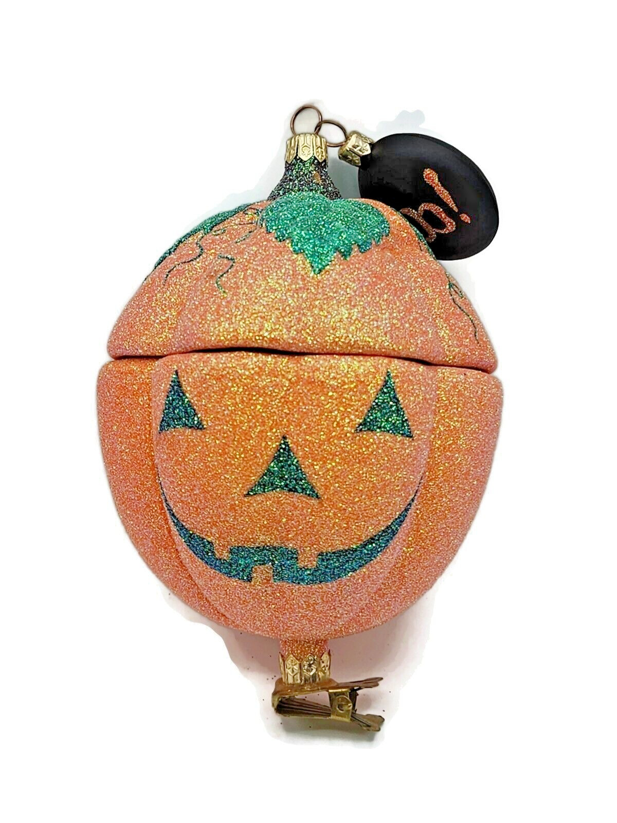 Patricia Breen Great Pumpkin Halloween Jack-O-Lantern Clip On Christmas Ornament