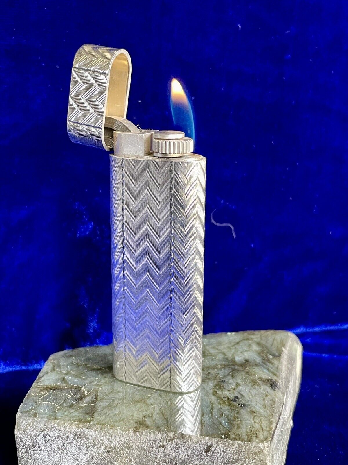 Cartier Lighter Silver Vintage Working Very Good Condition 1 Year Warranty