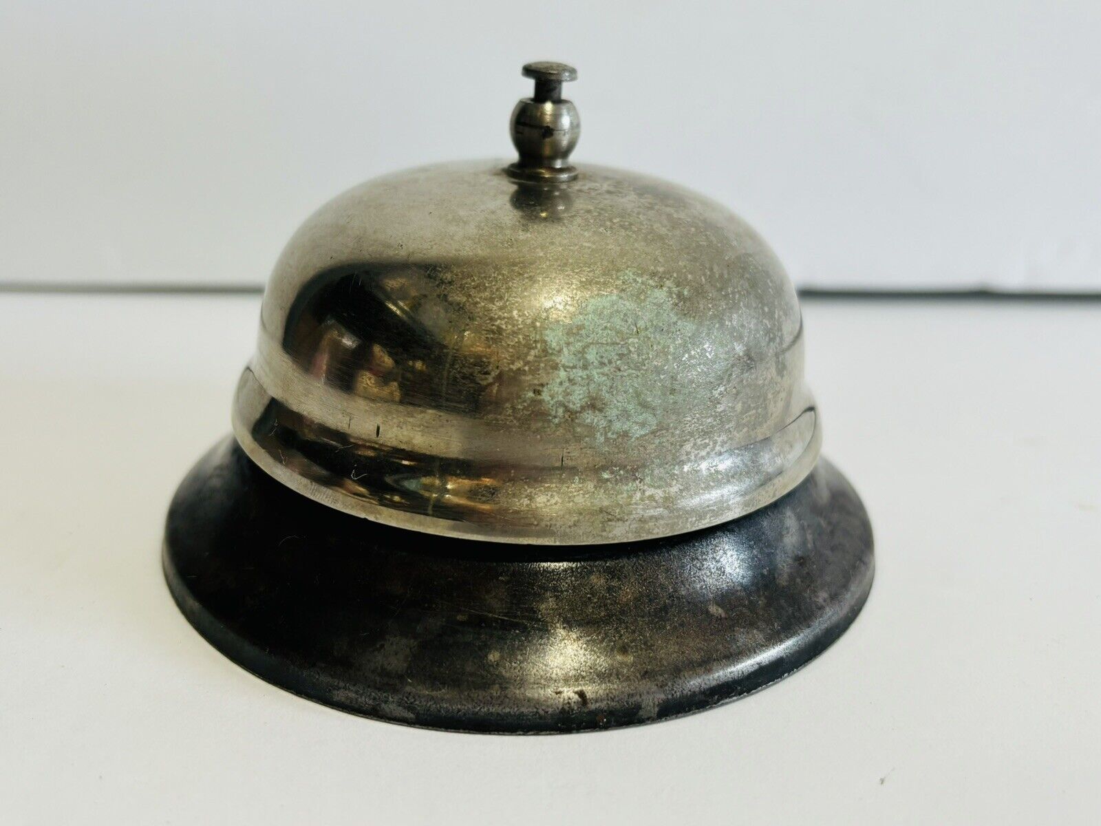 Vintage Desk Bell Office Teacher Counter Brass Bell 4”