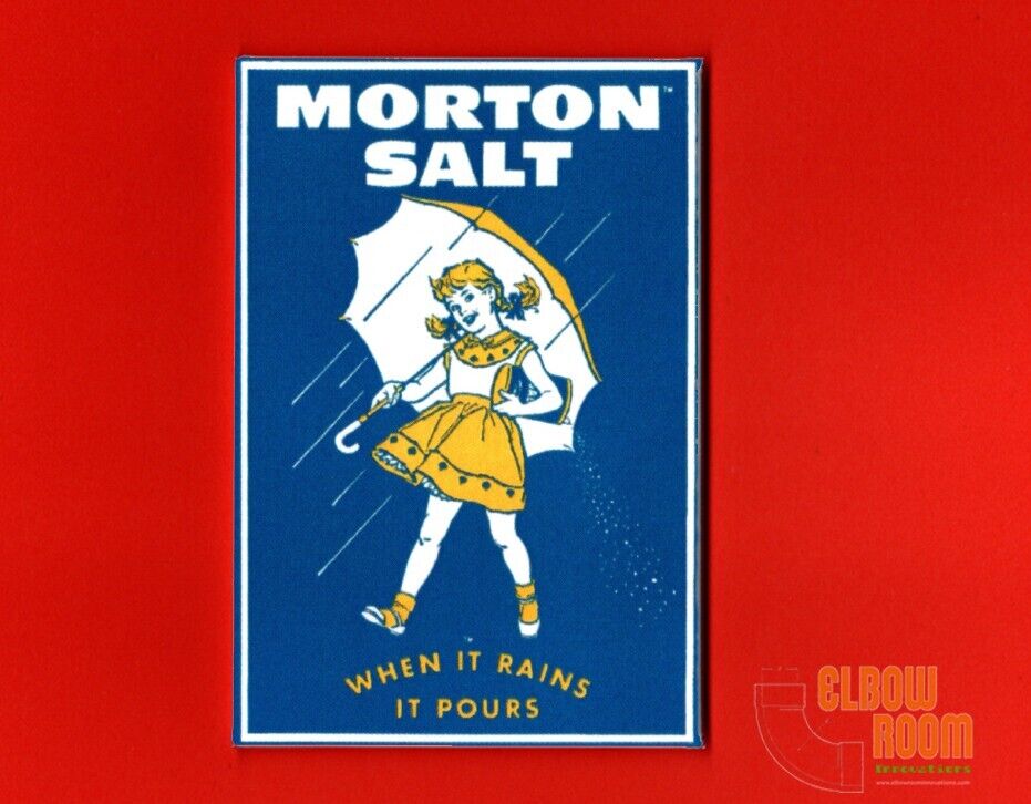Vintage Morton Salt sign  2x3\