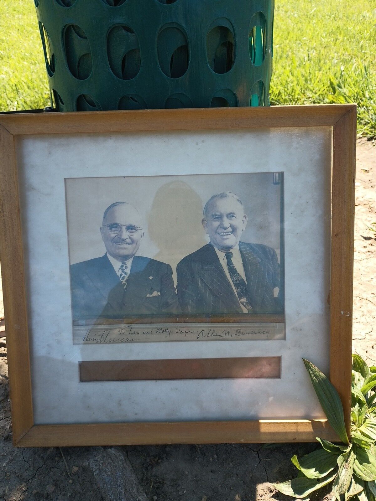 Very Rare President Harry Truman And Vp Alben William Barkley Signed Photo 