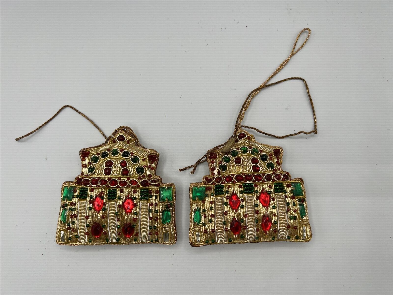 VINTAGE ST LOUIS ART MUSEUM HOLIDAY CHRISTMAS ORNAMENT LOT OF 2 BUILDING